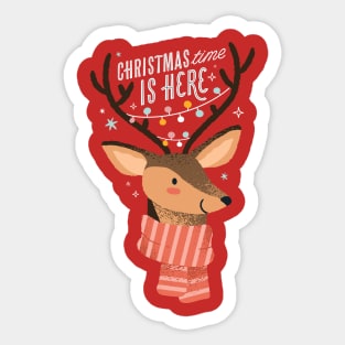 Christmas Reindeer Sticker